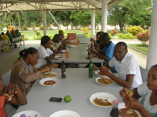 Teachers enjoying their lunch