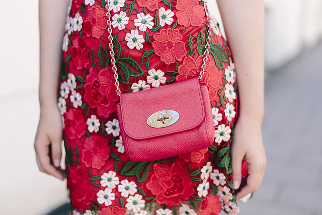Red Mulberry Lily Bag