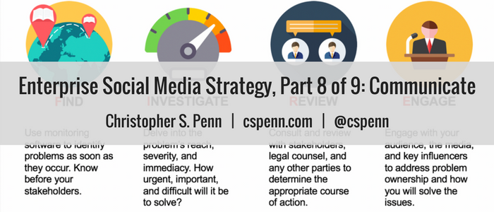 Enterprise Social Media Strategy, Part 8 of 9- Communicate.png