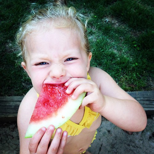 Nothing says summer like watermelon in your little bitty yellow polka dot bikini! #lovemyAR