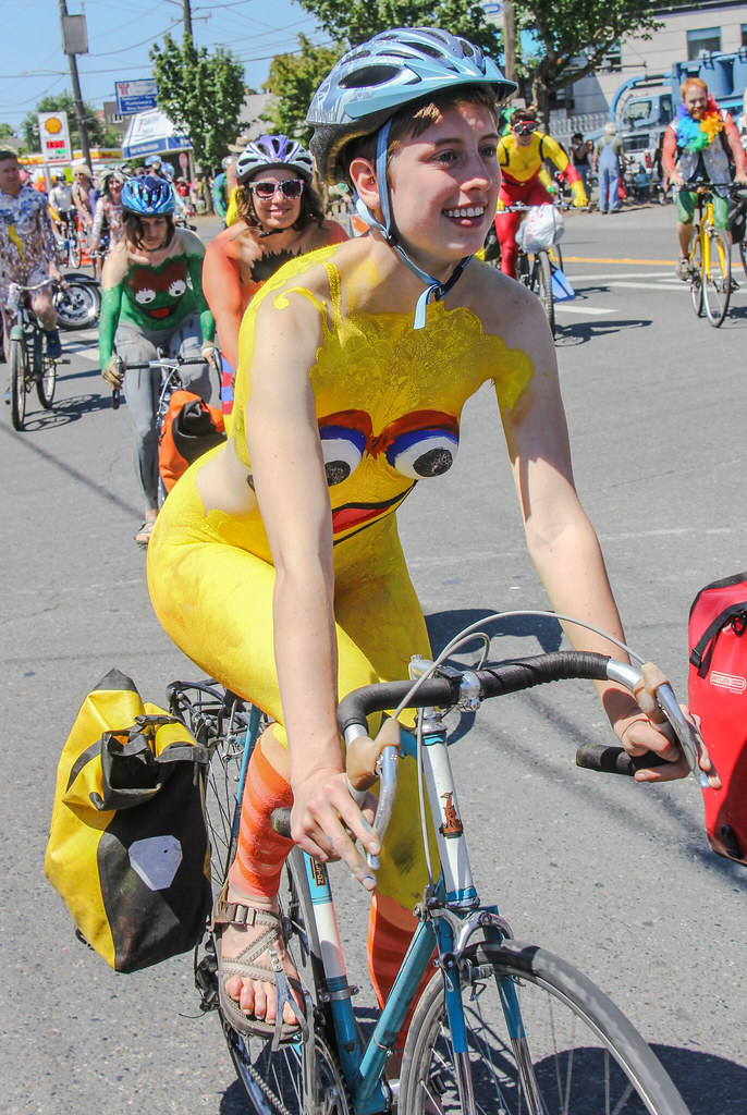 Seattle Fremont Solstice Parade 2015 - Naked Cyclists  Flickr-8637
