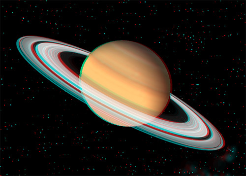 Saturn 3D | Use Red/Blue or Red/Cyan Glasses to view. Red ov… | Flickr