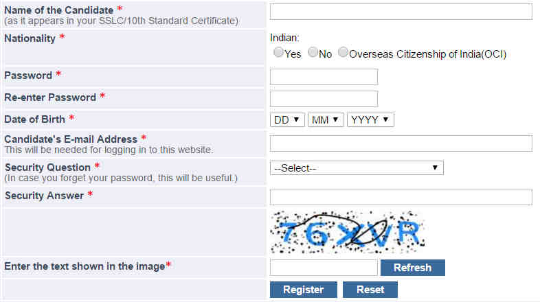 IISC Bangalore Registration