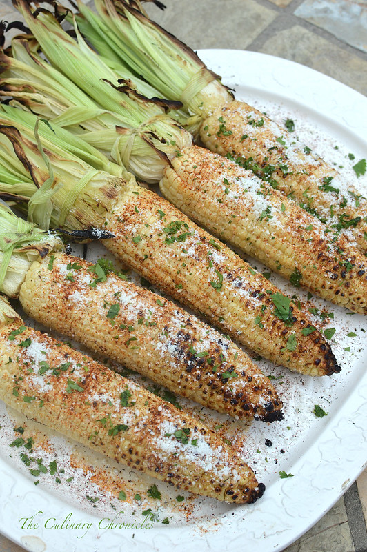 Elote {Grilled Mexican Style Street Corn}
