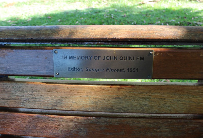 Dad's bench, University of Queensland