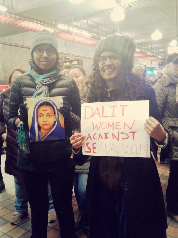 Dalit women against sexual violence in Boston Women's March