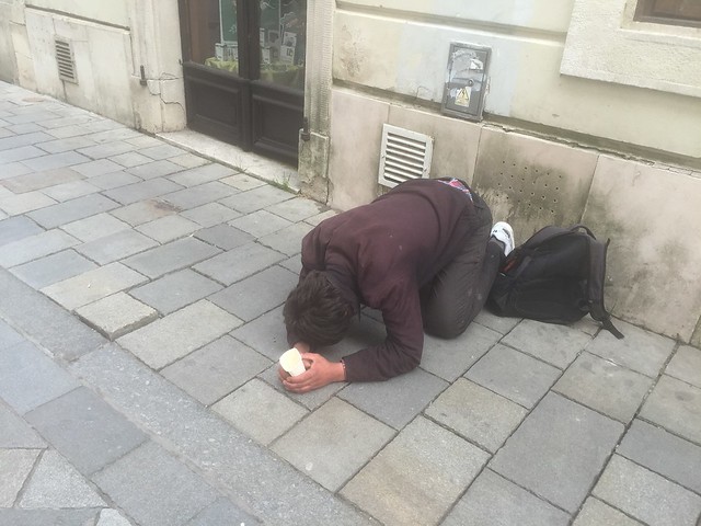 street beggars,  Bratislava