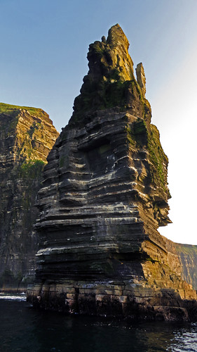 The Aran Islands ferry makes a side trip to underneath the Cliffs of Moher