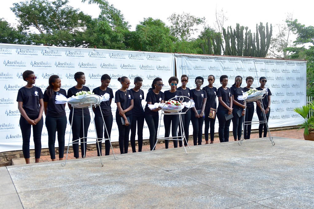 Miss Rwanda 2017 Contestants pay tribute to victims of the Genocide against the Tutsi at Kigali Genocide Memorial