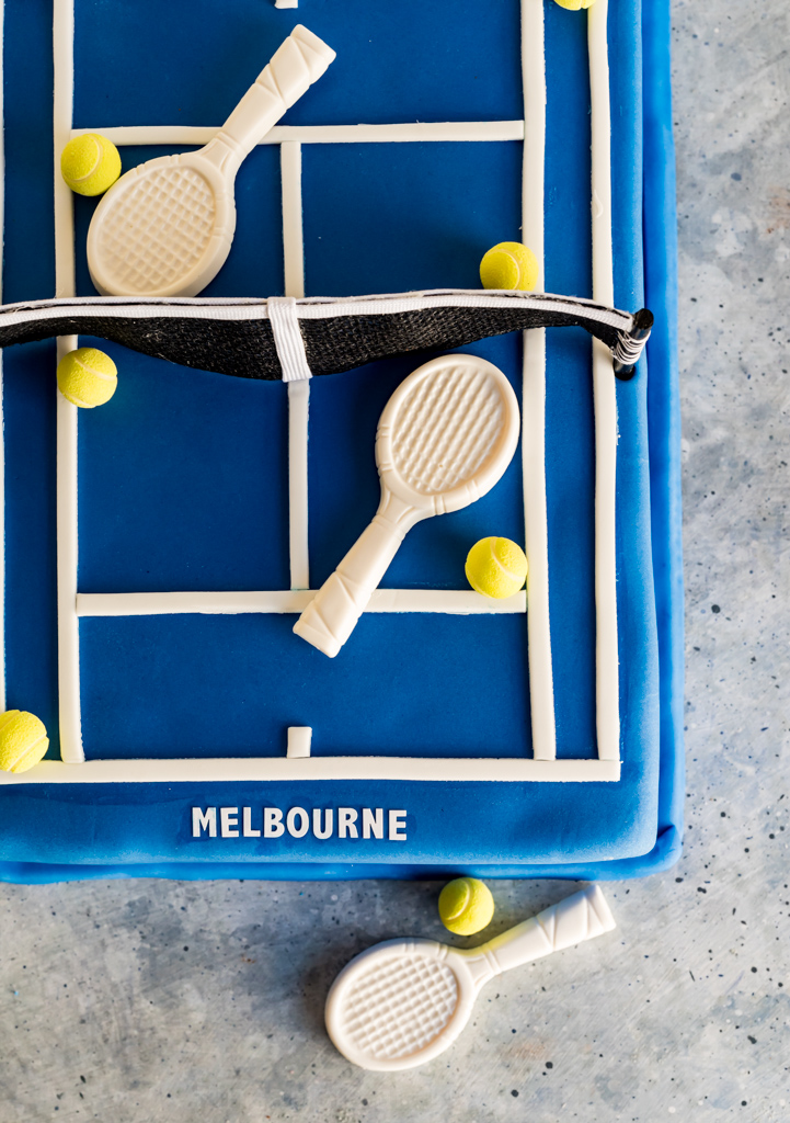 Australian Open Tennis Court Tim Tam Cake www.pineapppleandcoconut.com #AusOpen #Ad #WorldMarket