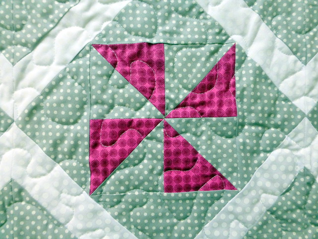 Fun with Pinwheels baby quilt for British Patchwork & Quilting (Jan17)