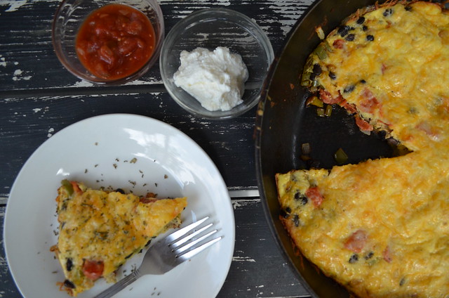 Mexican Veggie Frittata (featuring McCormick Perfect Pinch Mexican Spice)