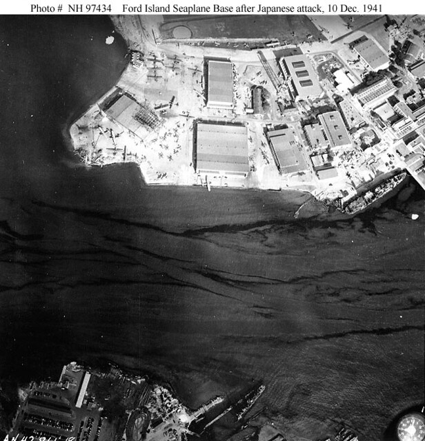 Pearl Harbor Aerial Photo World War II