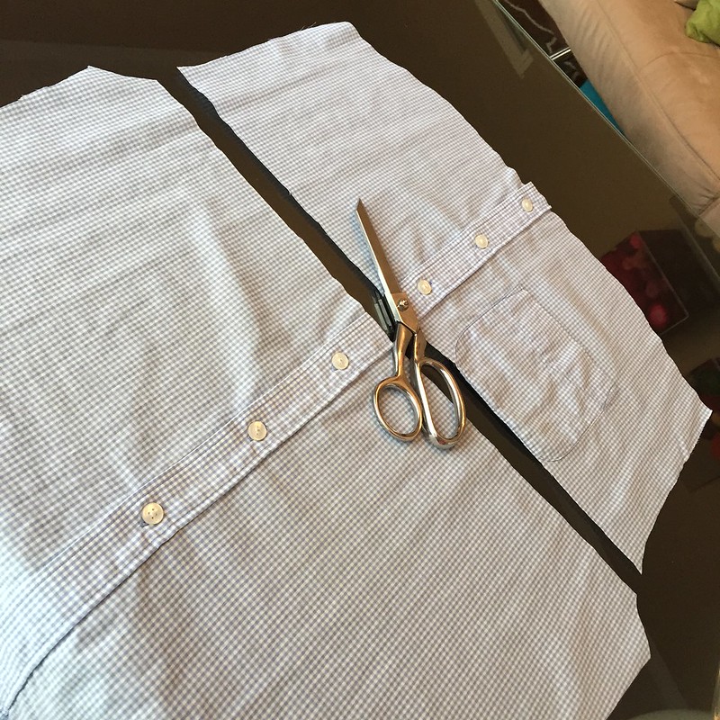 Gingham and Lace Blouse - In Progress