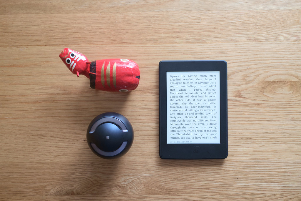 Red bull, Kindle and Speaker 2015/07/05 XE104650