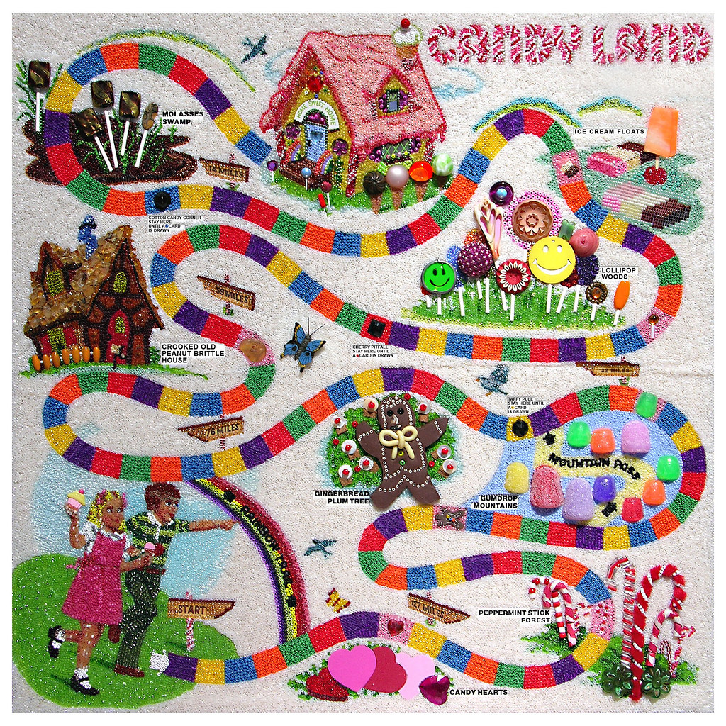 Candyland  I glued countless thousands of seed beads to a 1…  Flickr