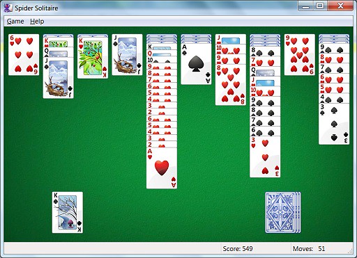 Card Game Spider Solitaire