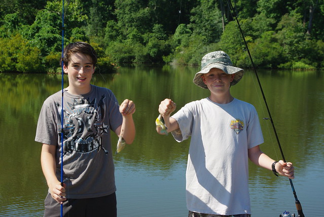 A successful fishing tournament at York River State Park in Virginia