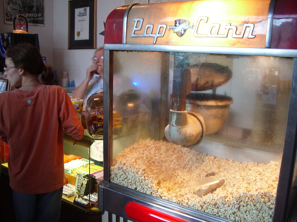 old popcorn machine