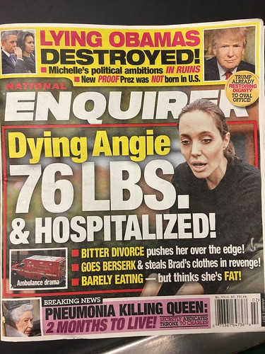Enquirer,  Angelina Jolie on the cover