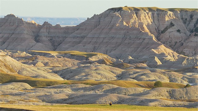 Landscape in The Badlands National Park in South Dakota 14
