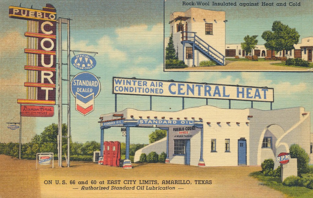 The Cardboard America Motel Archive: Pueblo Court Amarillo Texas