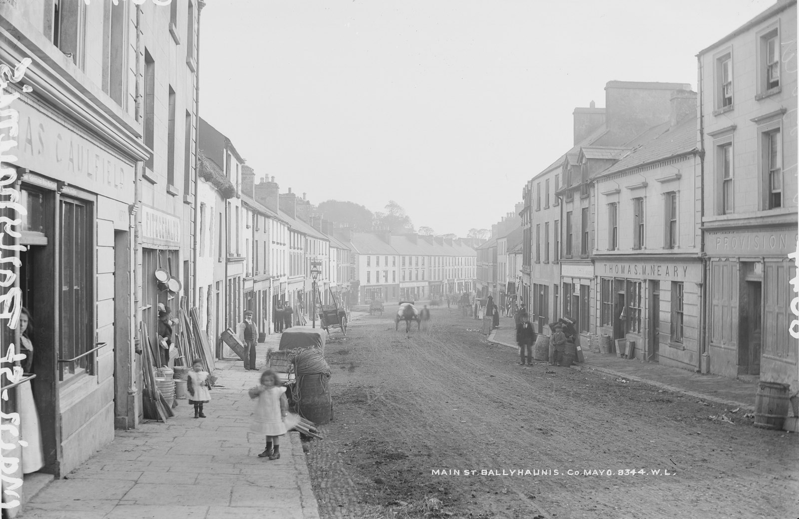 Main Street, Ballyhaunis, Co. Mayo | by National Library of Ireland on The Commons