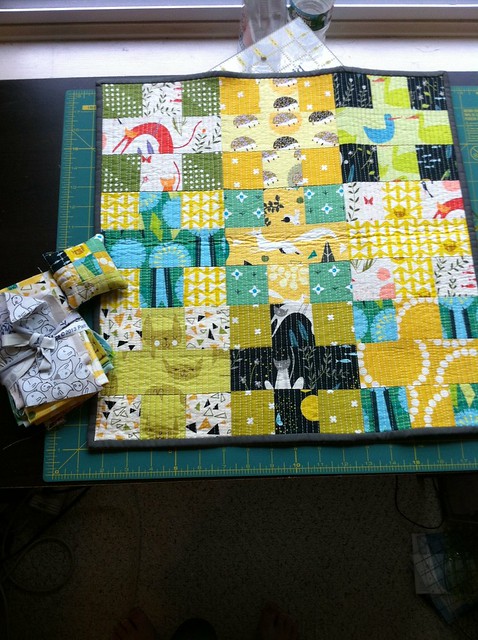Lizzy House Mini Quilt made for me by akchrissymae!