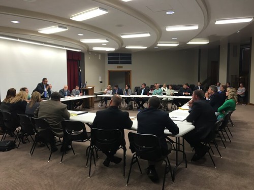 Elvis Cordova, Acting Under Secretary for Marketing and Regulatory Programs, U.S. Department of Agriculture, addressing the North Dakota Attorney General’s Human Trafficking Task Force