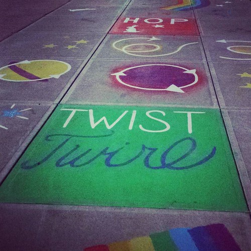 Hop Twist Twirl!! #sidewalkart #genevany