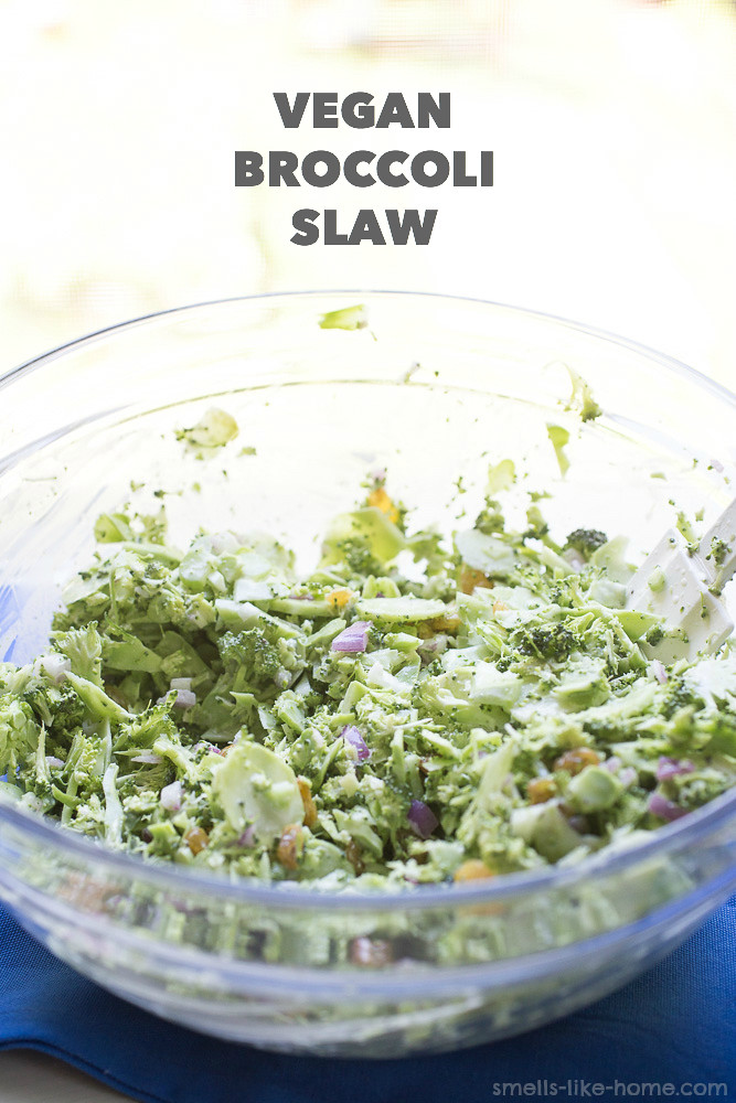 Vegan Broccoli Slaw