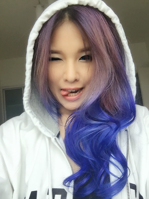 Violet blue hair