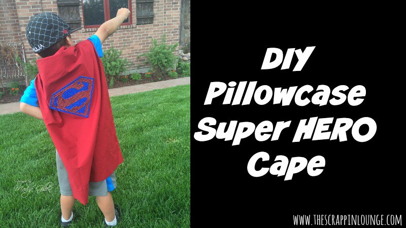 Superman DIY pillowcase super hero cape