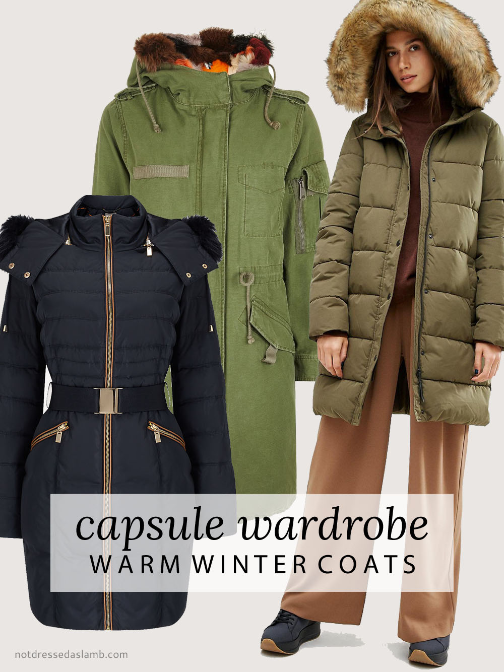 Capsule Wardrobe Hero Pieces to Suit All Shapes and Sizes: Warm, Stylish Winter Coats to Shop | Not Dressed As Lamb