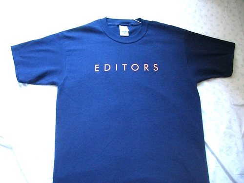 Blue Editors' shirt | La t-shirt ufficiale degli Editors. Ma… | Flickr