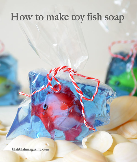 Upcycled gifts for kids Fish soap