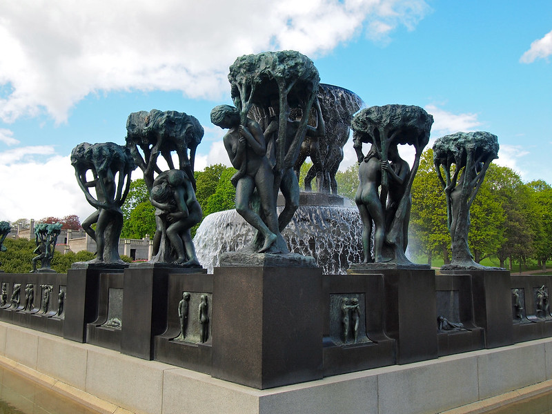 The Vigeland Park in Oslo, Norway