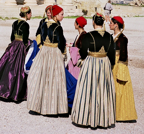 Greek women in National costume. | A National annual celebra… | Flickr