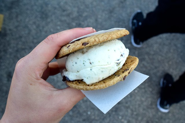 CoolHaus Dirty Mint Chip & Chocolate Chip Cookie Ice Cream Sandwich