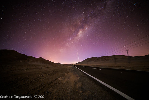 Bright meteor over Atacama Desert!! Just taken tonight!! .... near Chuquicamata Copper Mlne