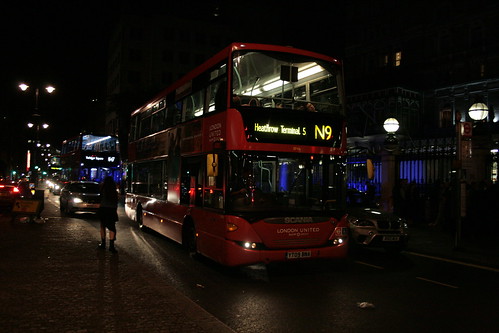London United SP46 on Route N9, Charing Cross Station