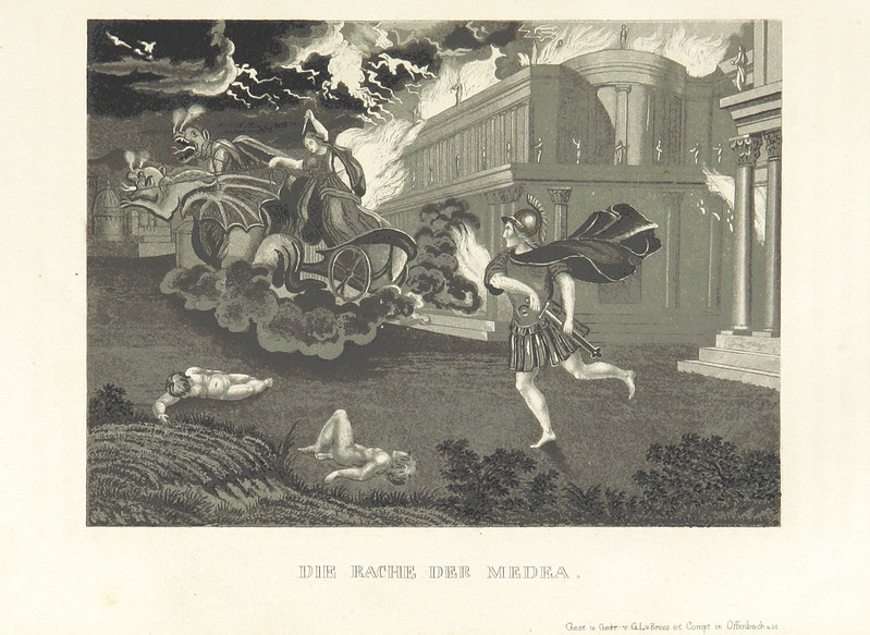 Illustrations from "The World Theater, or The Universal World History From Creation To The Year 1840, etc" by C Strahlheim, 1834-41 - The Revenge Of The Medea