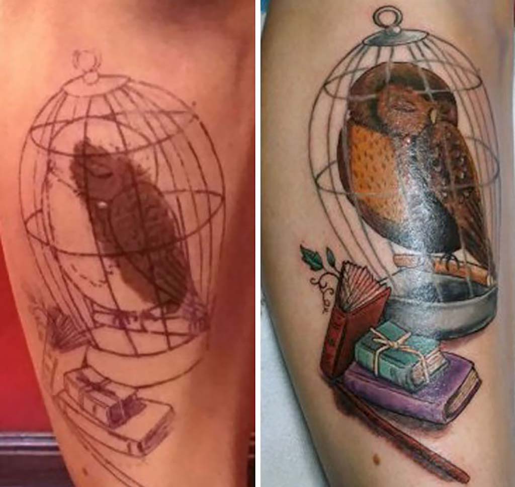 Tattoos covering up birthmarks: The most creative scar & birthmark tattoos & tattoo ideas – Owlie