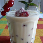 Buttermilk Jelly with Red Currants
