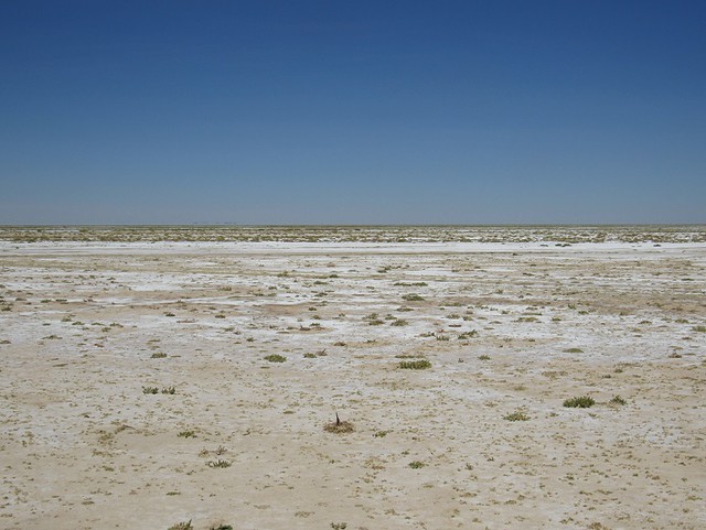 photo of dry lake poopo
