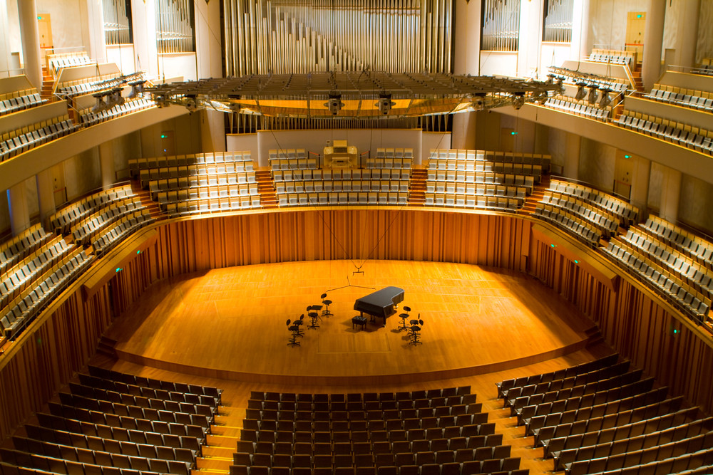 interior of concert hall