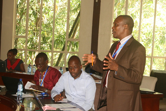 Joseph Karugia at a workshop on influencing agricultural policy in Africa