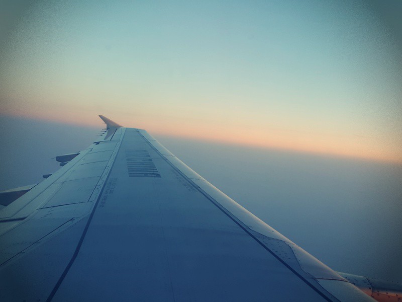 view from the plane