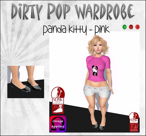 Dirty Pop Wardrobe - Panda Kitty - Pink
