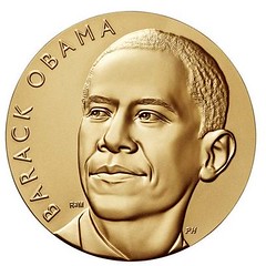 Barack Obama First Term Presidential Medal obverse